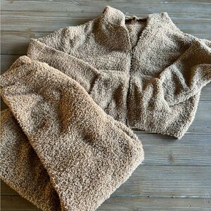 SKIMS teddy knit matching hoodie and pants